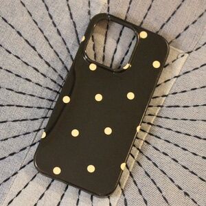 White Polka Dots iPhone 15 Pro Case